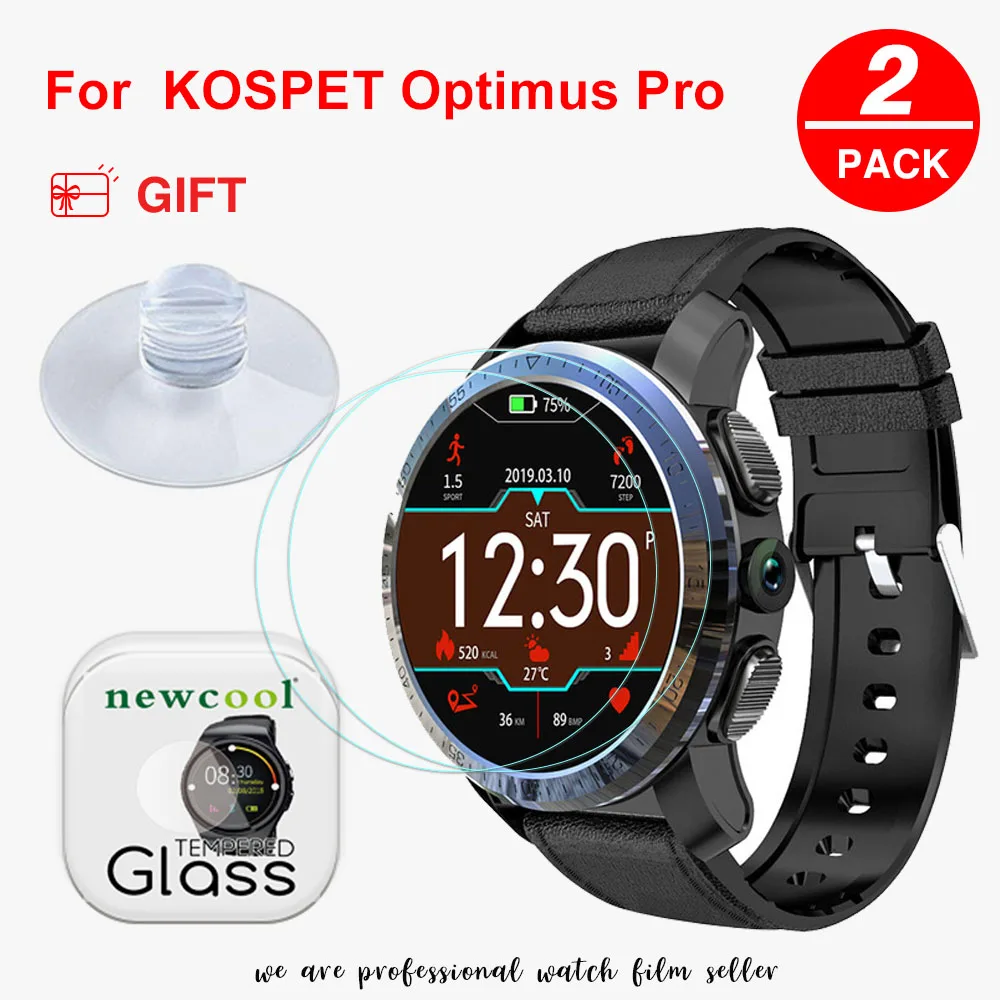 Стеклянная пленка NEWCOOL 9H 2.5D для смарт часов KOSPET Hope/Brave/Optimus Pro Защитная экрана из