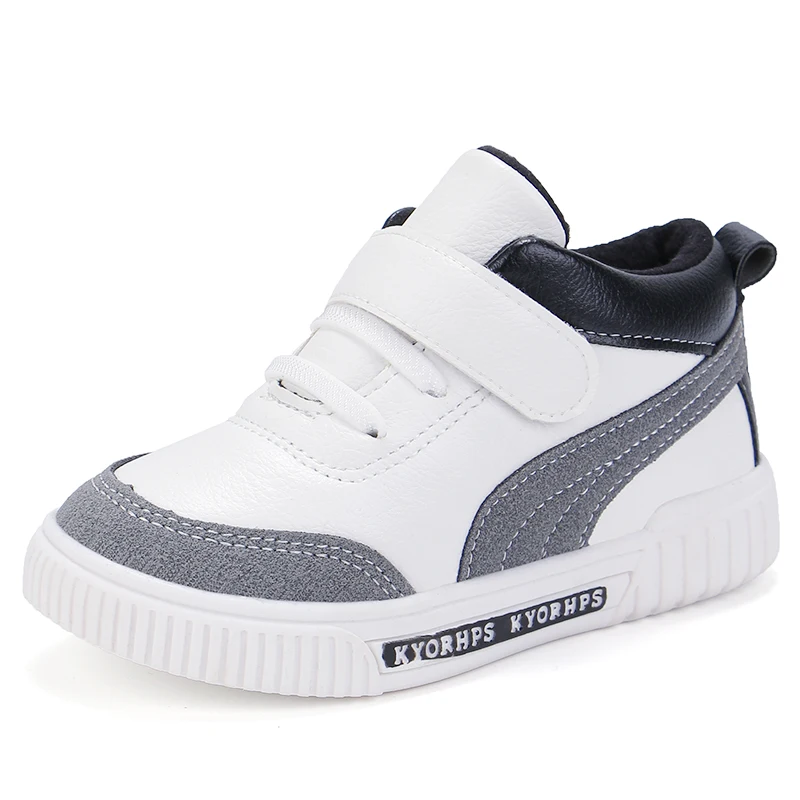 2019 зимняя детская спортивная обувь детские повседневные плюшевые кроссовки для