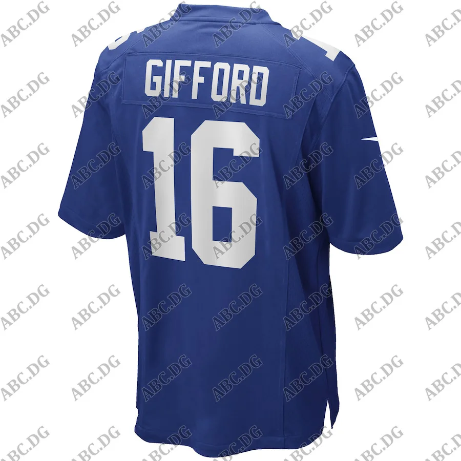 

Men Women Kid Youth New York Frank Gifford Royal Game Retired Player Jersey