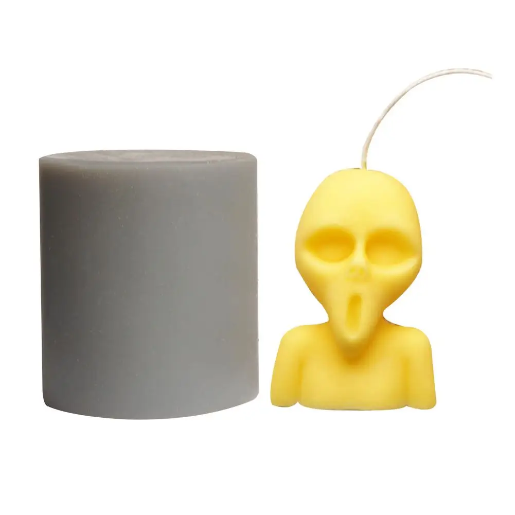Силиконовая форма в виде черепа свечи для Ароматических Свечей на Хэллоуин Пасху