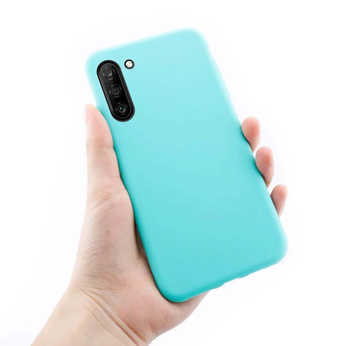 Для Samsung Galaxy Note 10 Plus чехол силиконовый карамельный цвет тонкий матовый мягкий TPU