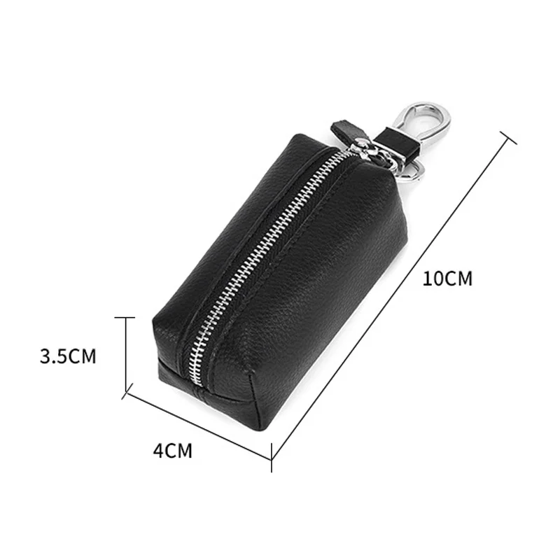 Сумка для ключей из натуральной кожи унисекс креативная вместительная