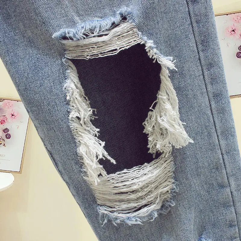 

Ripped Jeans For Women Clothes Loose High Waist Denim Pants Female Boyfriend Jeans For Women Harem Pants Casual Mom Jeans Q2558