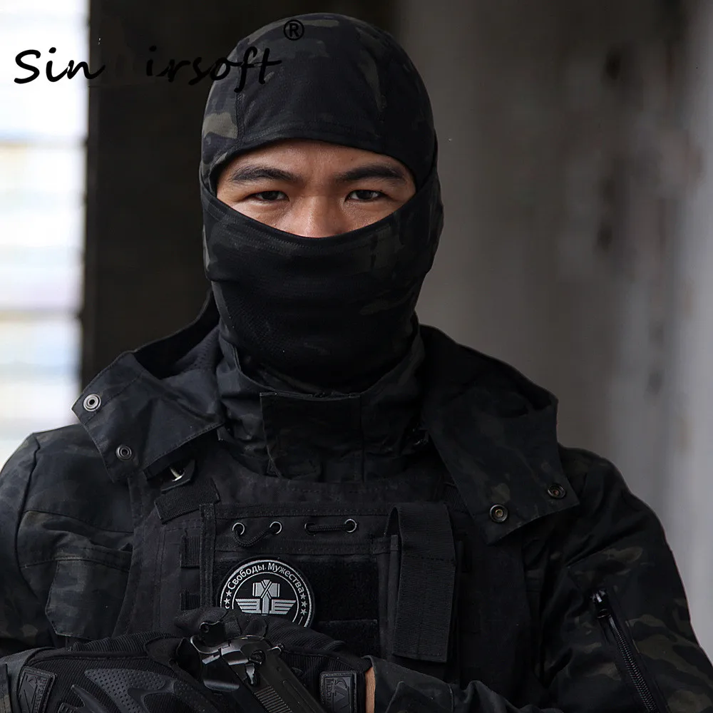 SINAIRSOFT Гремучая Змея Тактический шлем страйкбол охота Wargame дышащая Пылезащитная маска Балаклава маска для лыжного велоспорта полный капюшон