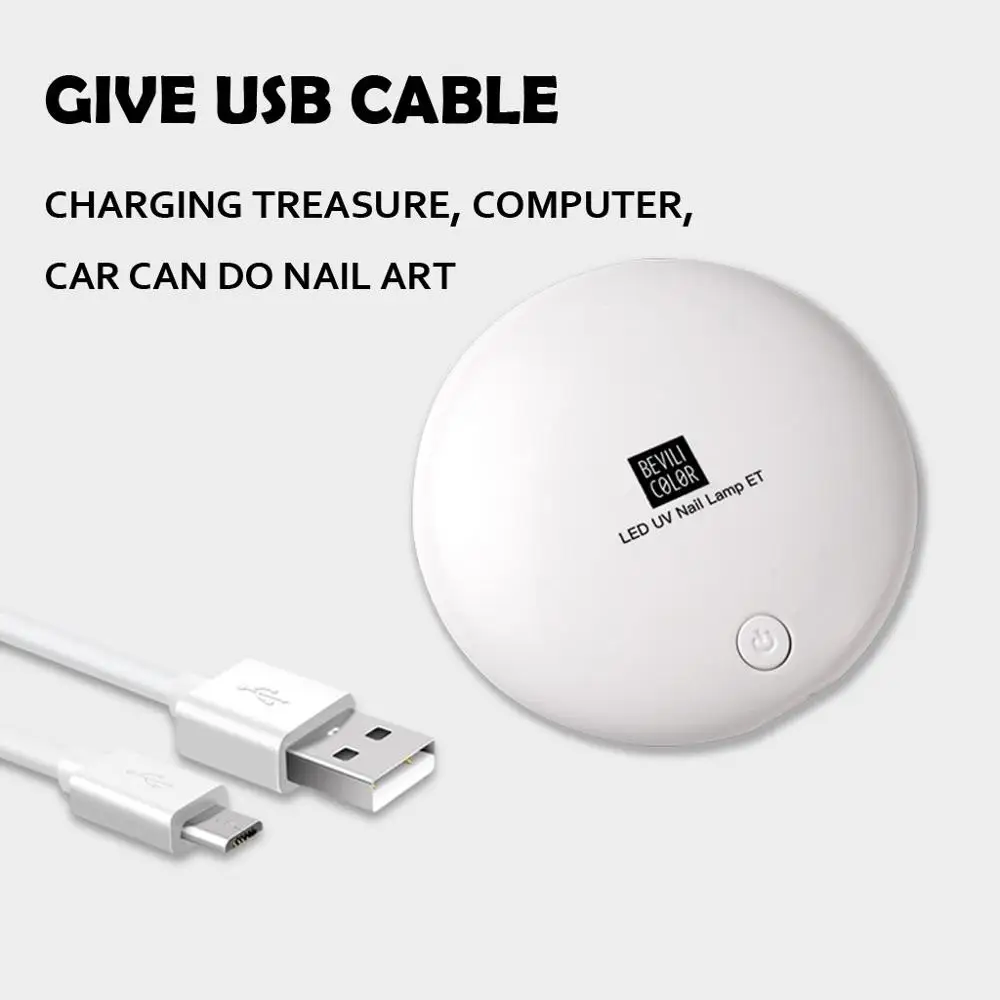 Светодиодный USB УФ гель для отверждения ногтей машина дизайна светильник сушилка