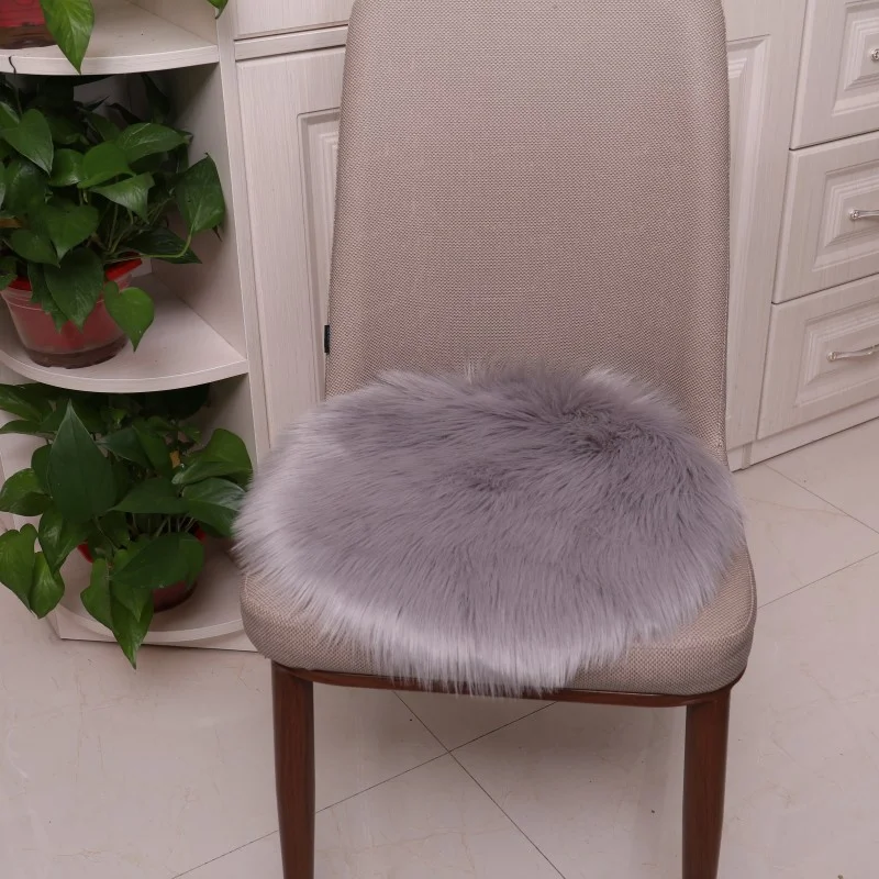 

Ins Round Imitation Wool Cushion, Plush Carpet, Plush Cushion, Sofa Chair Cushion, Cute Child Girl Cushion