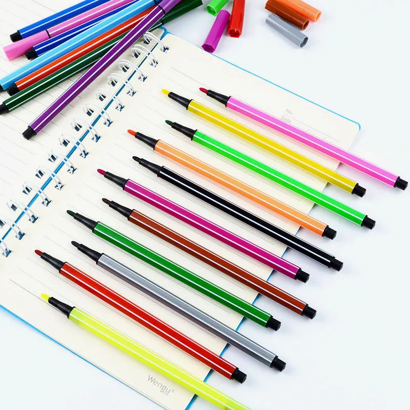 

12Colors Fabricolor Write Brush Pen Calligraphy Paint Marker Pens Set Drawing Painting Watercolor Art Brush Pen