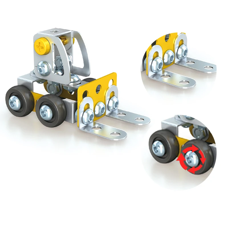 Стальные блоки для мальчиков 3D пазлы металлические игрушки мини строительные