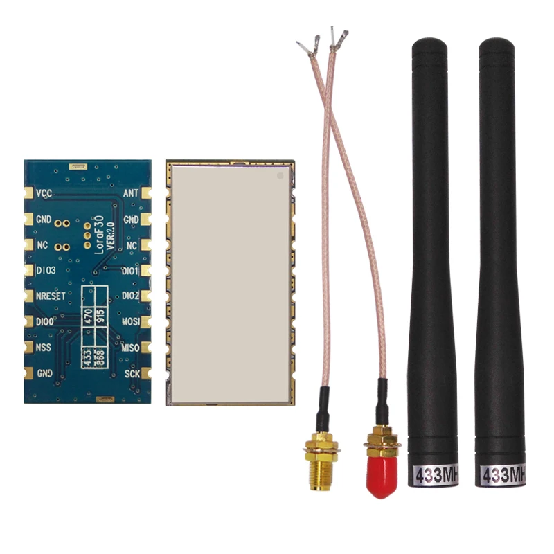 2 шт./лот Lora1278F30-30dBm sx1278 LORA модуль маленький размер 6 км до 8 км 433 МГц Высокая мощность 1 Вт большой диапазон радиочастотный приемопередатчик