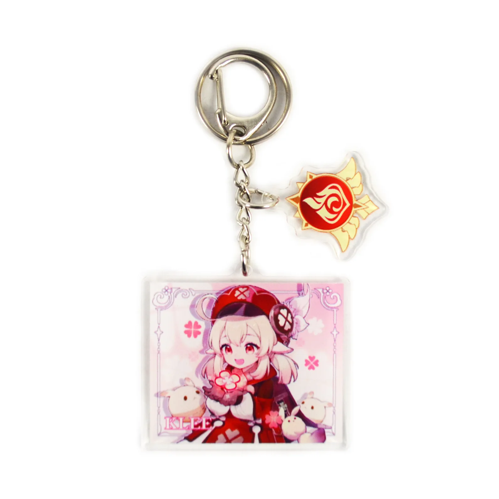 

Hot Game Genshin Impact Anime Keychain Cosplay Hutao Xiao Ganyu Albedo Zhongli Cute Cartoon Character Fans Collection Pendant