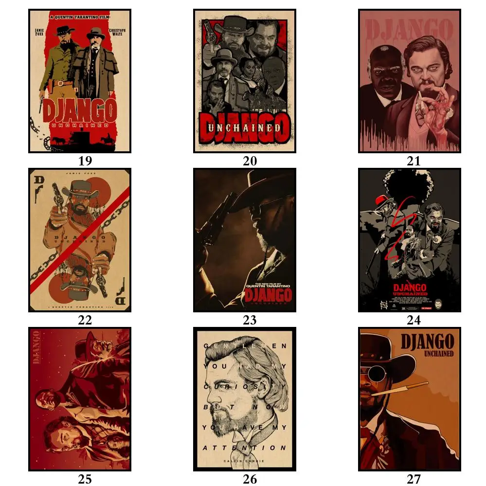 37 дизайнов картина Квентина дджанго развязанная искусственная живопись