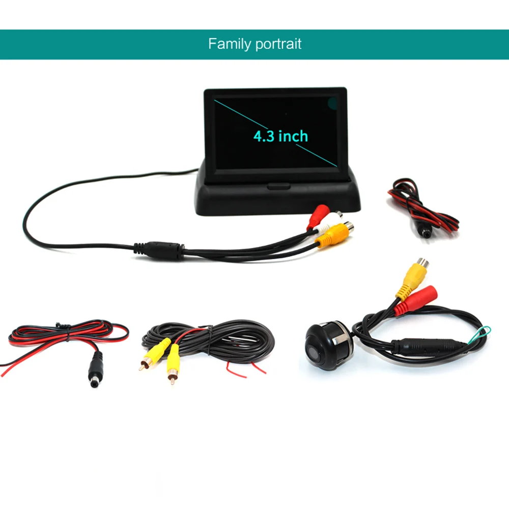 4 3 дюймовый складной автомобильный монитор Smartour TFT ЖК дисплей камера s заднего