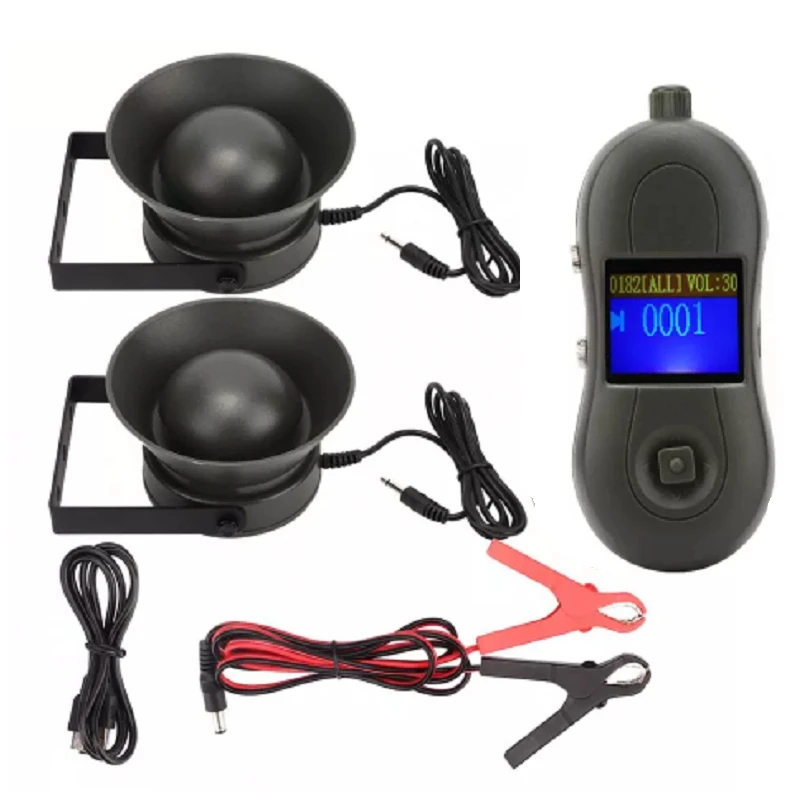 

New Sale Timed Bird Beeper 50W 150DB Bird Caller with Two 50W Speakers,Timing, 200 Bird Voice Amplifier Player for Hunting Decoy