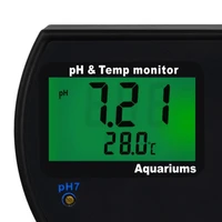 ph temperature 2 in 1 continuous monitor meter 0 0014 00ph degc degf replaceable electrode for aquariums hydroponics