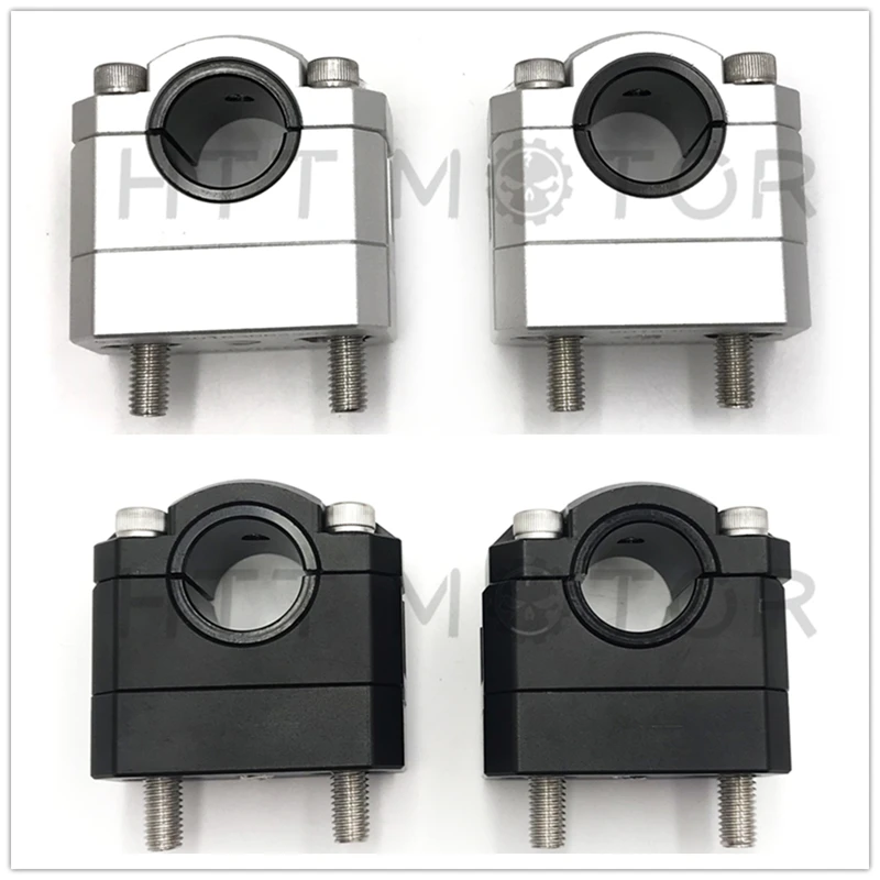 2pcs 22mm/28mm Handlebar Mount Clamp Fat Bar Riser Dirt Pit Dq For Harley Davidson