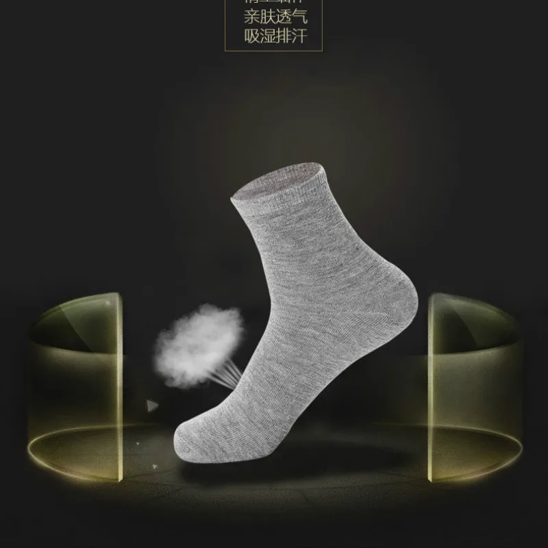 10 Pairs / Lot Men's Cotton Socks 2021 New styles Men Socks Black Business Breathable Spring Summer for Male Size (38-45)