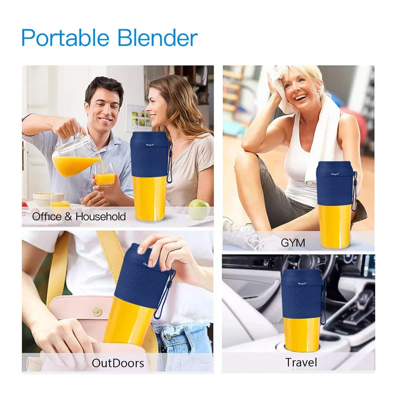 Портативный Электрический блендер мини USB перезаряжаемая соковыжималка для сока