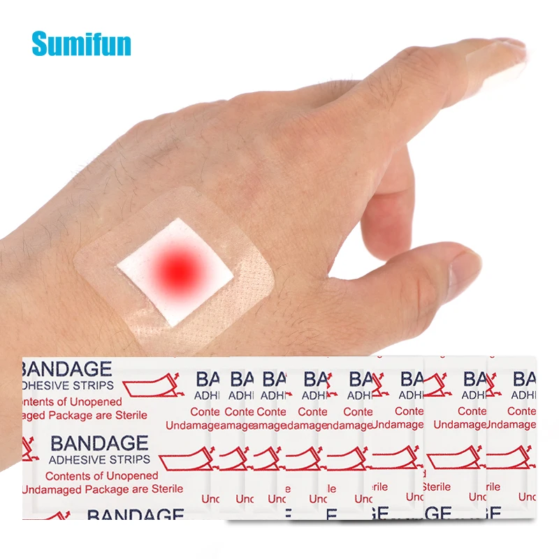 

50 шт., водонепроницаемые дышащие клейкие Пластыри для остановки кровотечения