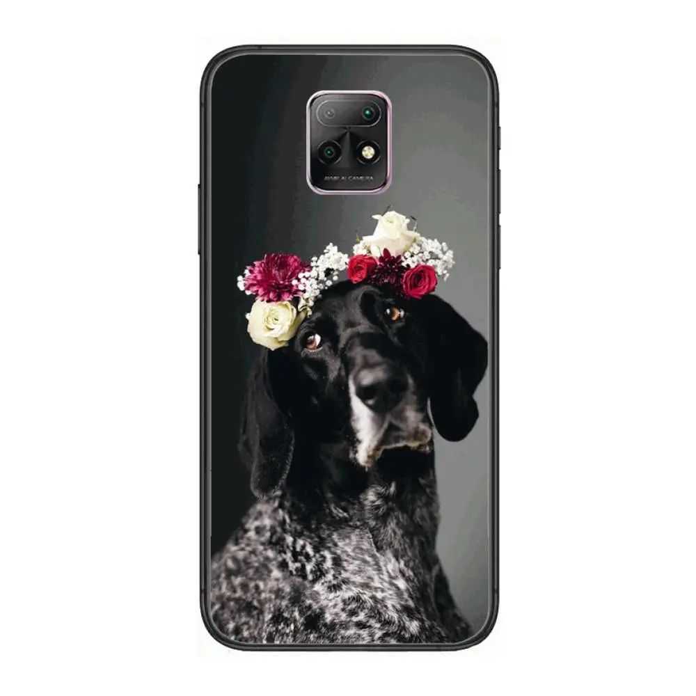 

Cute Animal Flower Phone Case For XiaoMi Redmi 10X 9 8 7 6 5 A Pro S2 K20 T 5G Y1 Anime Black Cover Silicone Back Pretty