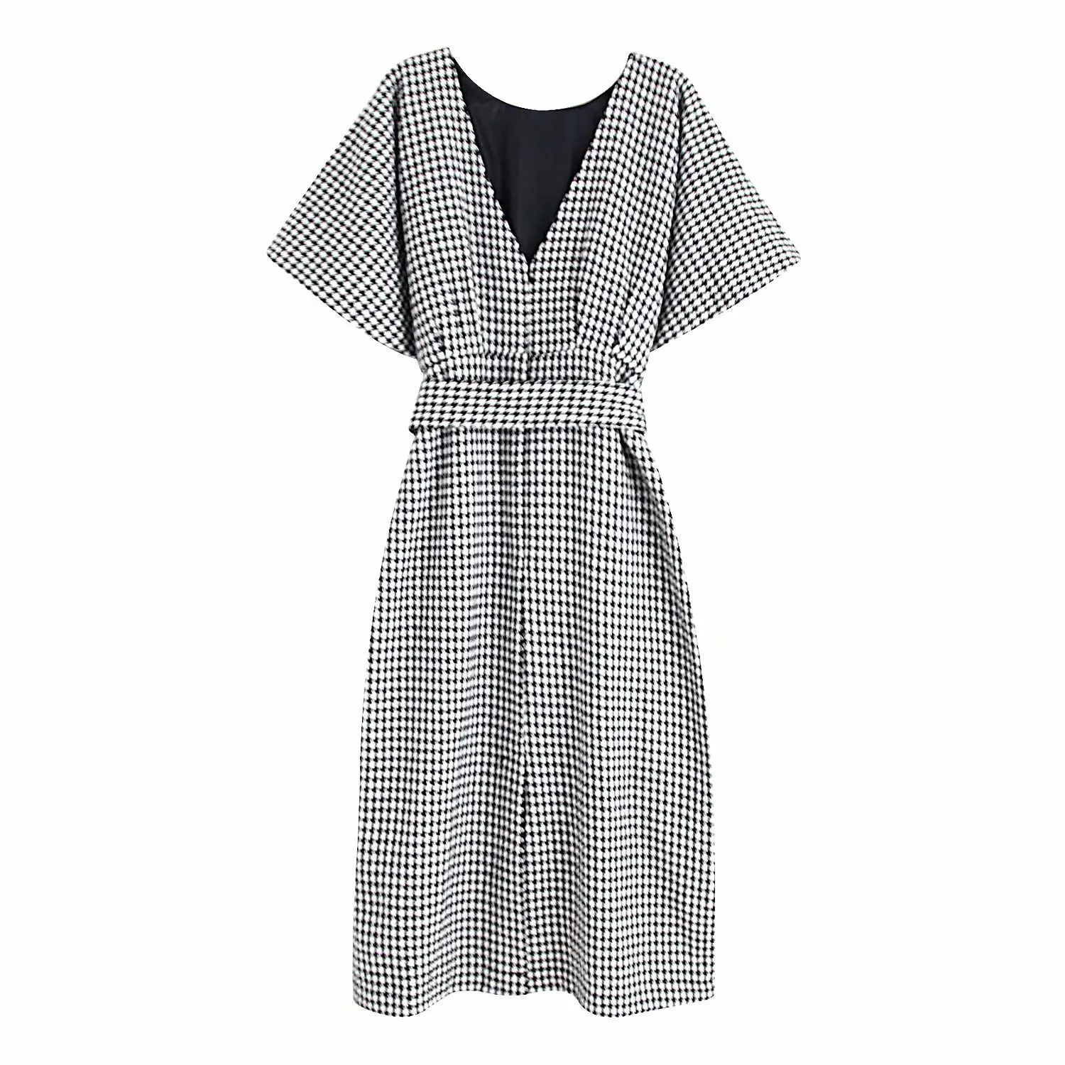 Новинка 2019 года сезон зима осень чехол с круглым воротником и поясом платье N8