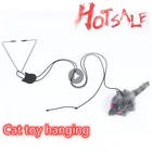 Кошачья игрушка Выдвижная подвесная дверная палка для игры кошачья Когтеточка мышь забавная игрушка для кошек палка для кошек зоотовары Аксессуары для кошек