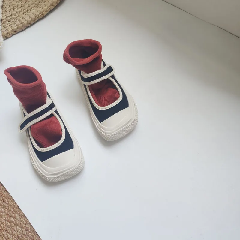 

2021 Summer New Fashion Canvas Fashion Single Shoes Girls Board Shoes Student Cloth Casual Shoes Toddler Baby Shoe