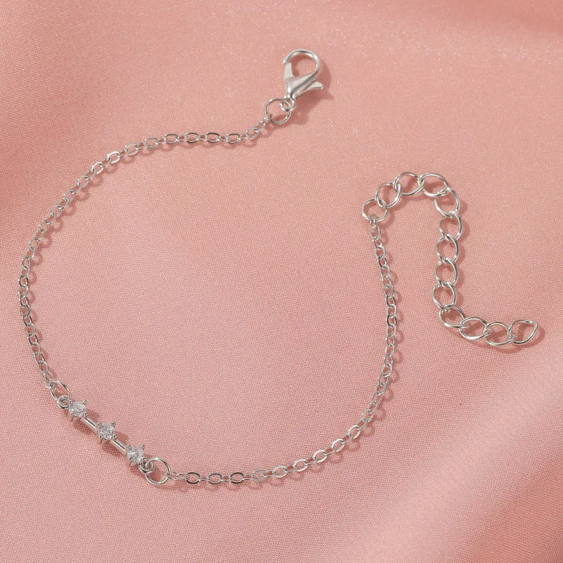 Женский браслет из сплава с цирконами|Цепочки и браслеты| |