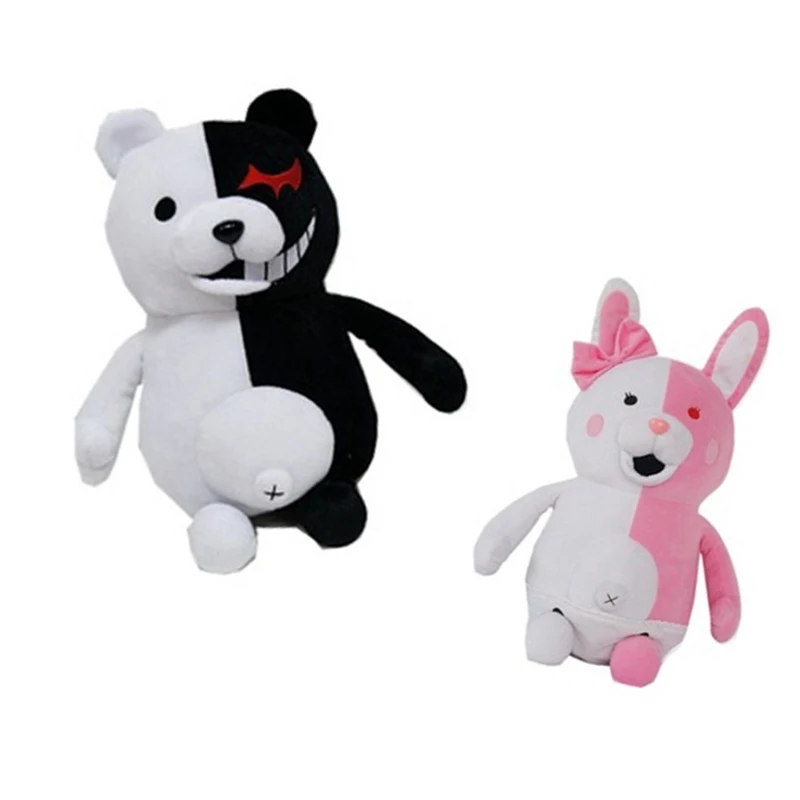 Суперданганронпа Монокума черно-белый медведь розовый плюшевая игрушка мягкие