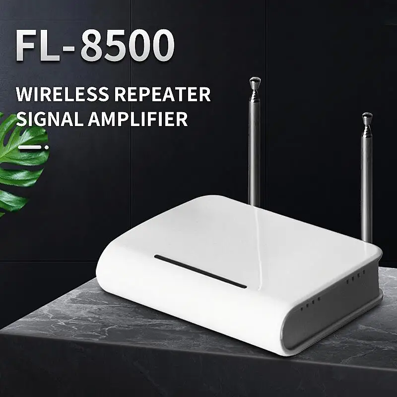 FL-8500 Amplifier 500mW Wireless Repeater Signal Extender With Antenna For Restaurant Hospital Cafe Pager Calling System