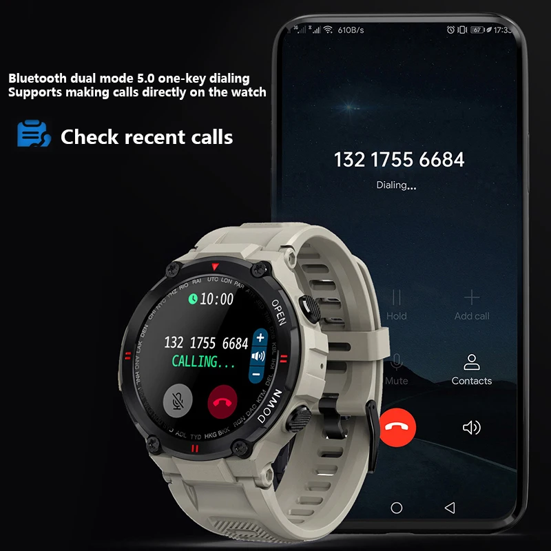 Xiaomi Youpin 2021 new smart watch bluetooth call full color screen step counter remote camera multi-sports mode male | Электроника
