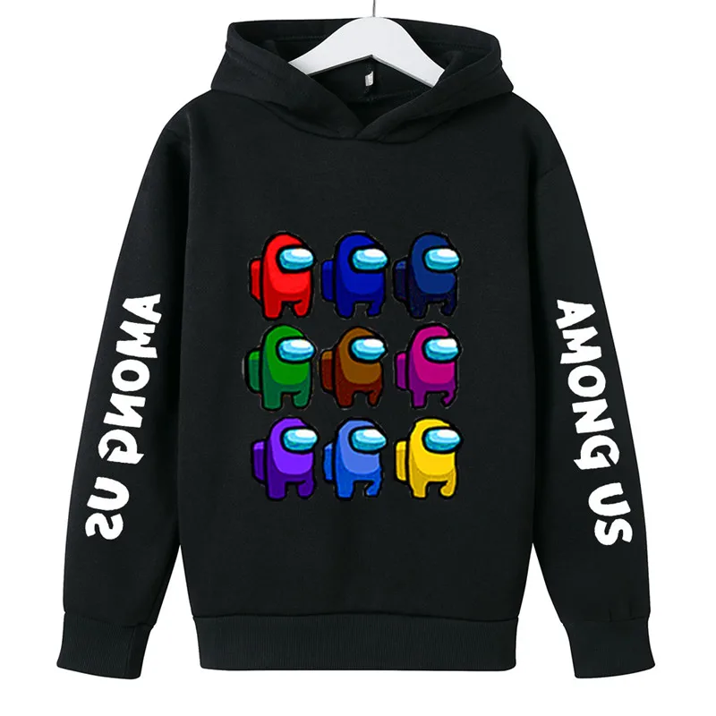

New Video Game Among Us Hoodies boys Impostor Graphic Streetwear Cartoon Sweatshirt Sudadera Hombre Among Us Hip Hop Hoodie 2021