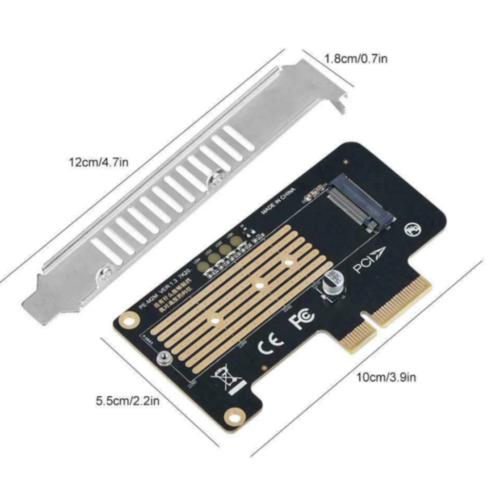 SSD к PCI-E 4X высокая скорость для настольной передачи с адаптером-перегородкой M2 MKey NVME Профессиональная печатная плата конвертер карты