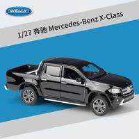 welly 124 mercedes benz x class car classic pickup truck metal vehicle diecast alloy model toy car for children gift collection