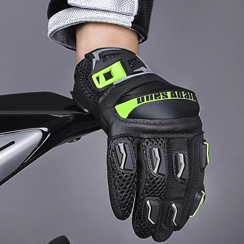 Перчатки для езды на мотоцикле велосипеде тонкие дышащие сенсорных экранов