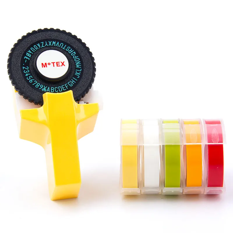 UniPlus Motex 3D Label Maker Comptible для Dymo Tapes E101 ручная Typerwriter лента этикеток принтера DIY Letter