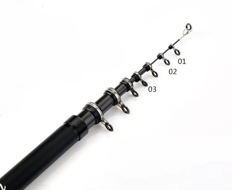 Superhard 2.4m,3.0m,3.6m,4.5m,5.4m,6.3m,7.2m Sea Rod Fishing Pole Carbon Fiber Telescopic Fishing Rod Carbon Rock Fishing Rod