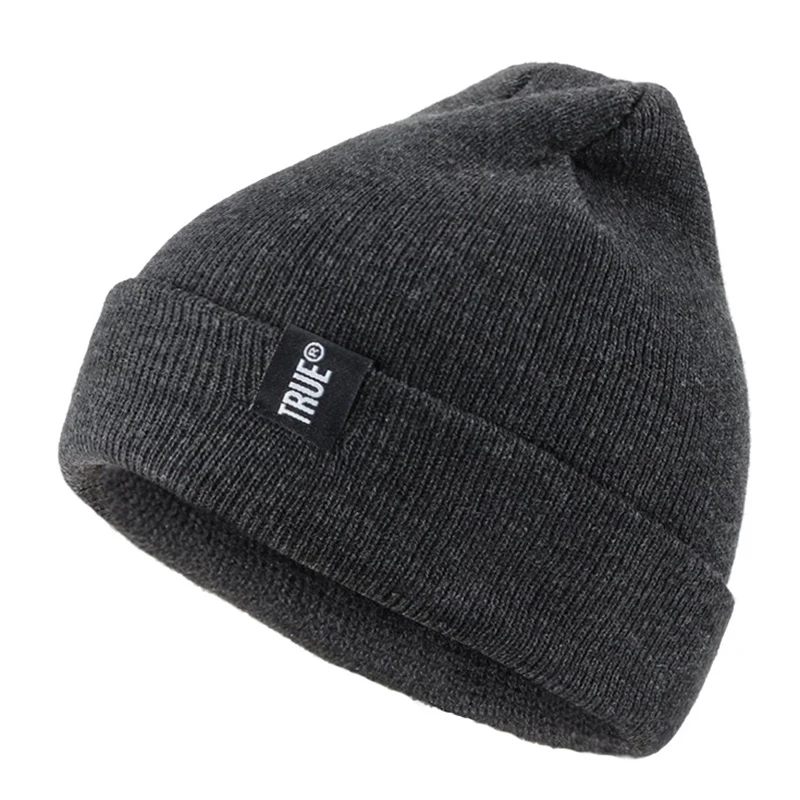 

Зимние вязаные шапки, облегающие шапки, зимняя шапка с надписью True, мягкая шапка в стиле хип-хоп для мужчин и женщин, повседневные облегающие...