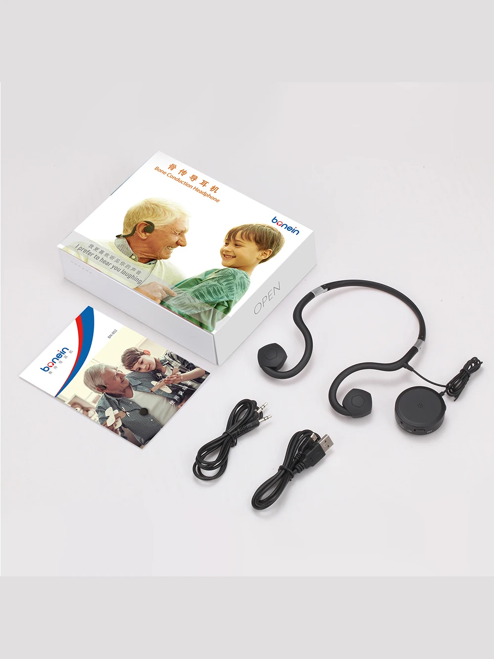 Наушники BN802 для слухового аппарата наушники с костной проводимостью спортивные