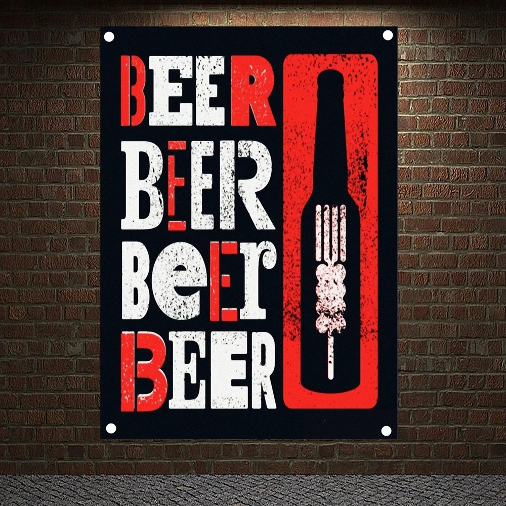 

Beer Vintage Style Grunge Posters Banners Wall Hanging Ornaments Skull Tattoo Art Flags Wall Decoration Wall Sticker Tapestry