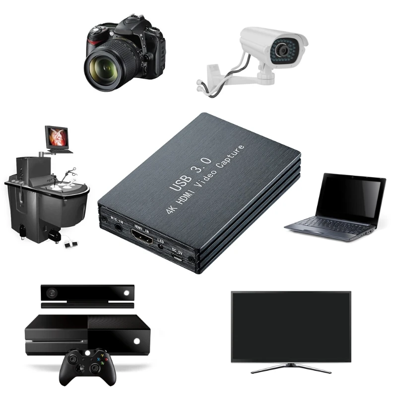 

4K 60Hz USB3.0 Video Capture 1080P to USB Card Dongle for OBS Capturing
