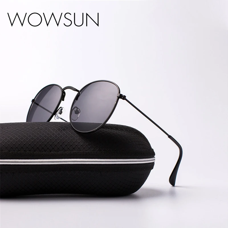 

Солнцезащитные очки в круглой металлической оправе, женские брендовые глянцевые отражающие линзы с покрытием UV400