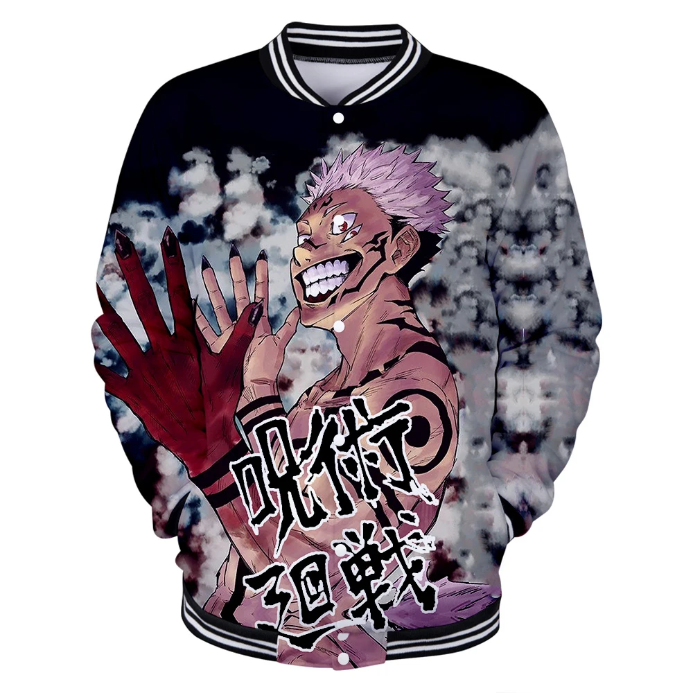 

jujutsu kaisen 3D Printed Baseball Jackets Women/Men Fashion Long Sleeve Jacket Hot Sale Casual Streetwear Clothes