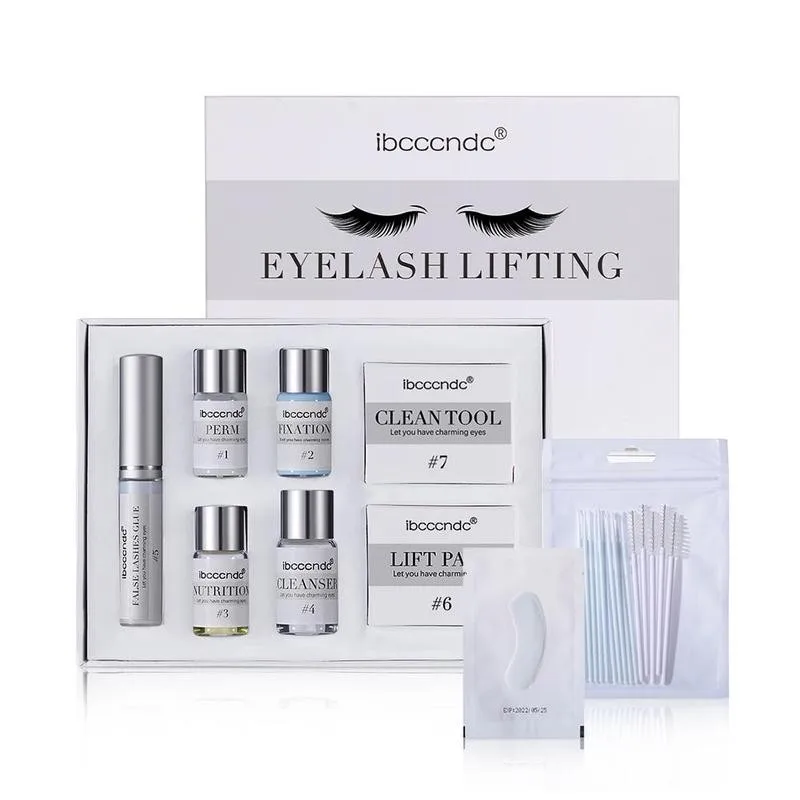 Ibcccndc ресниц Лифт химическая завивка наращивание kitEyelash для завивки лосьон