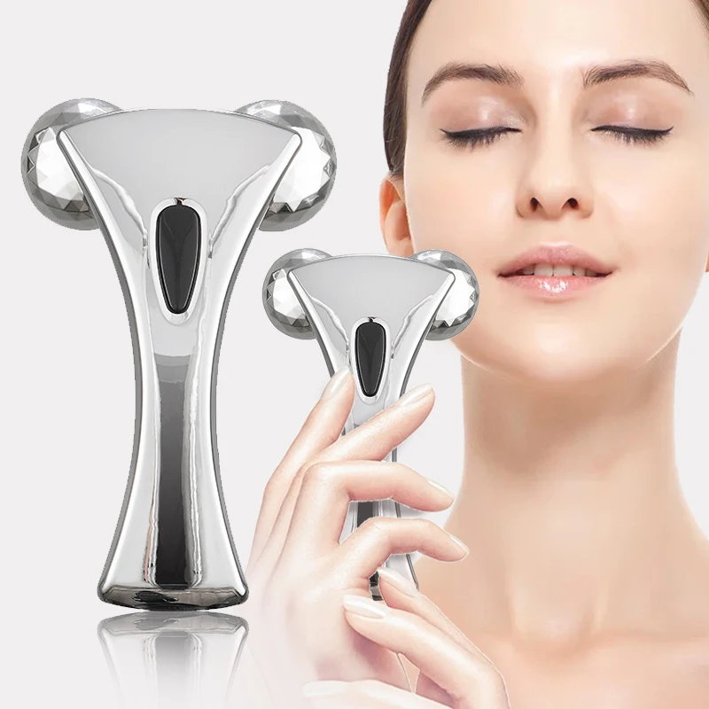 

3D Roller Massager Leg Abdomen Neck Buttocks Facial Massage 360 Rotate Face Lift Roller Tightening Skin Care Tools Body Slimming