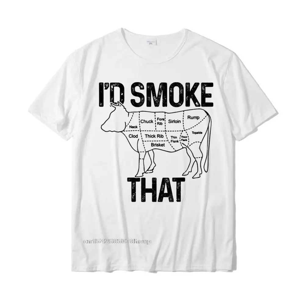 

Mens Chef Butcher Cook BBQ Id Smoke That Cow Beef Funny Gift T-Shirt Mens Hot Sale Gift Tops T Shirt Cotton Tshirts Family