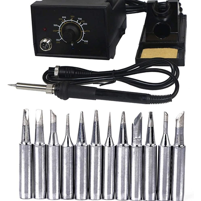 Набор бескислородных Медных наконечников для паяльника 12 шт. паяльной станции 936