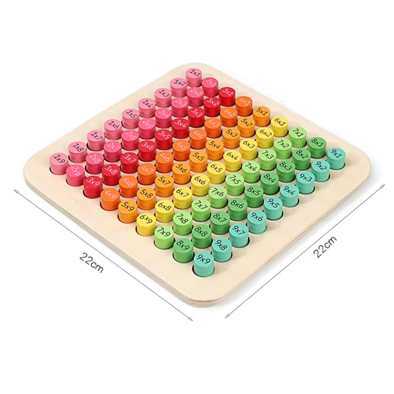 

Montessori wooden early childhood education 99 multiplication formula table kids math arithmetic teaching aids puzzle toys