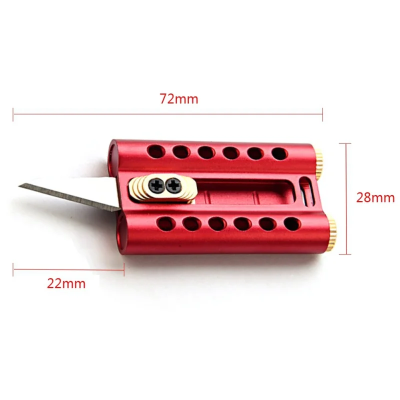 

Repellent EDC Mini Detachable Knife Portable Paper Cutting Multi-function Mini Blade Knives Brass Pocket Key Ring Folding Knife