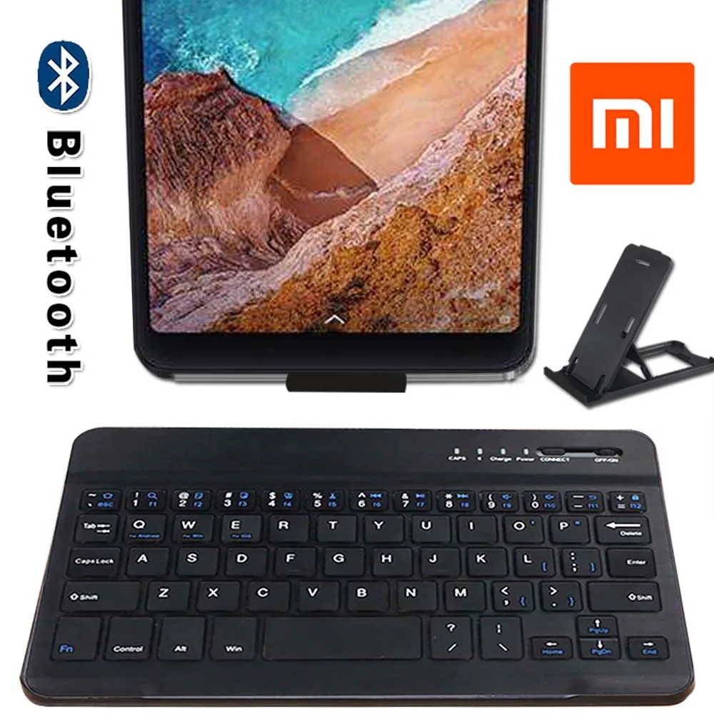 Тонкая беспроводная Bluetooth клавиатура для Xiaomi Mi Pad 2 / 3 4 планшет перезаряжаемая Android