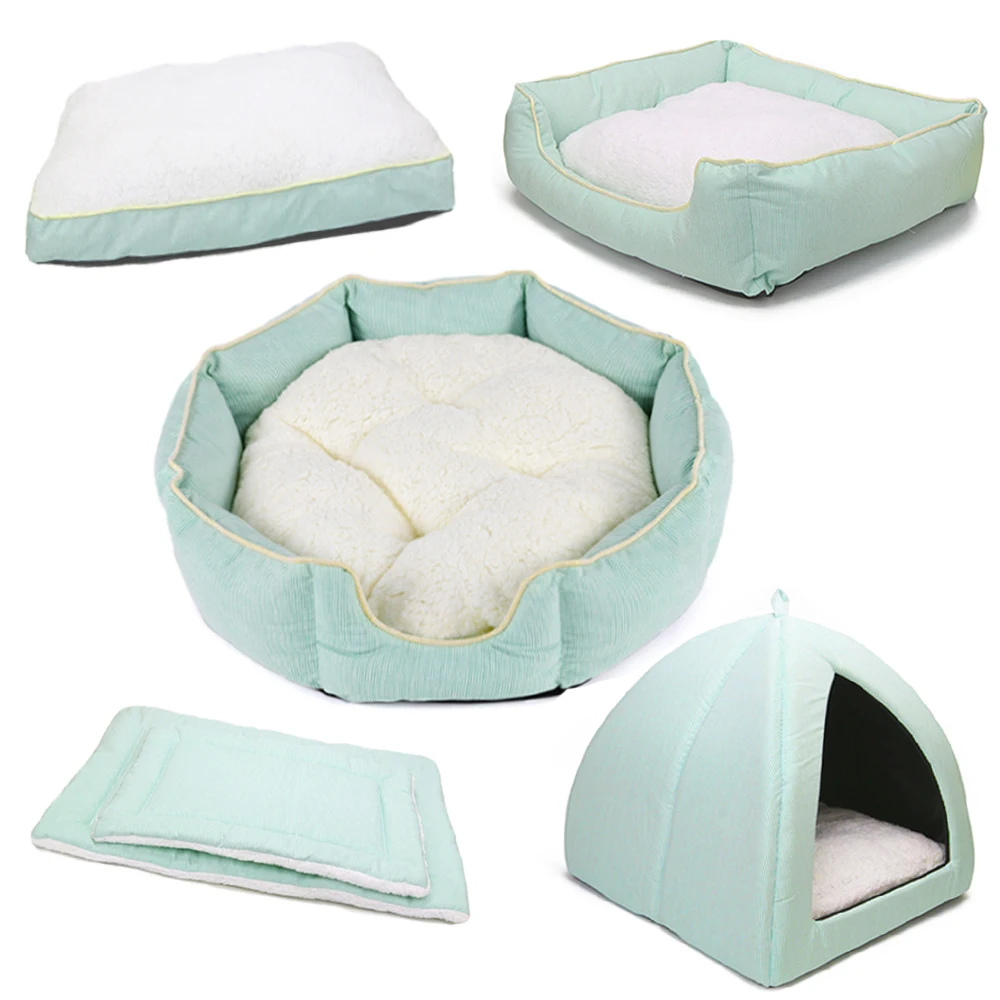 Лежанка для домашних собак большие кровати больших подушка коврик дивана